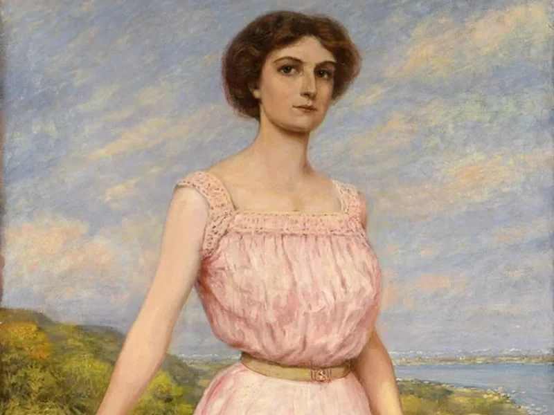 1862-Robert Büchtger - Ritratto della signorina Schneider, 1905